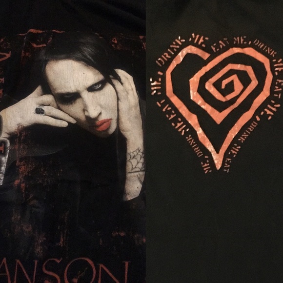 Hot Topic Marilyn Manson Shirt Eat Me Drink Me - Picture 2 of 6